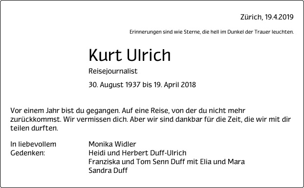 Kurt Ulrich