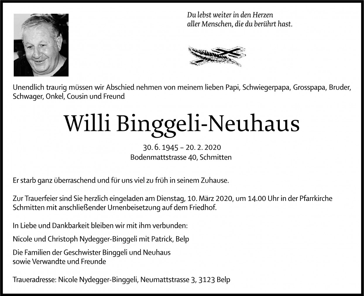 Willi Binggeli-Neuhaus
