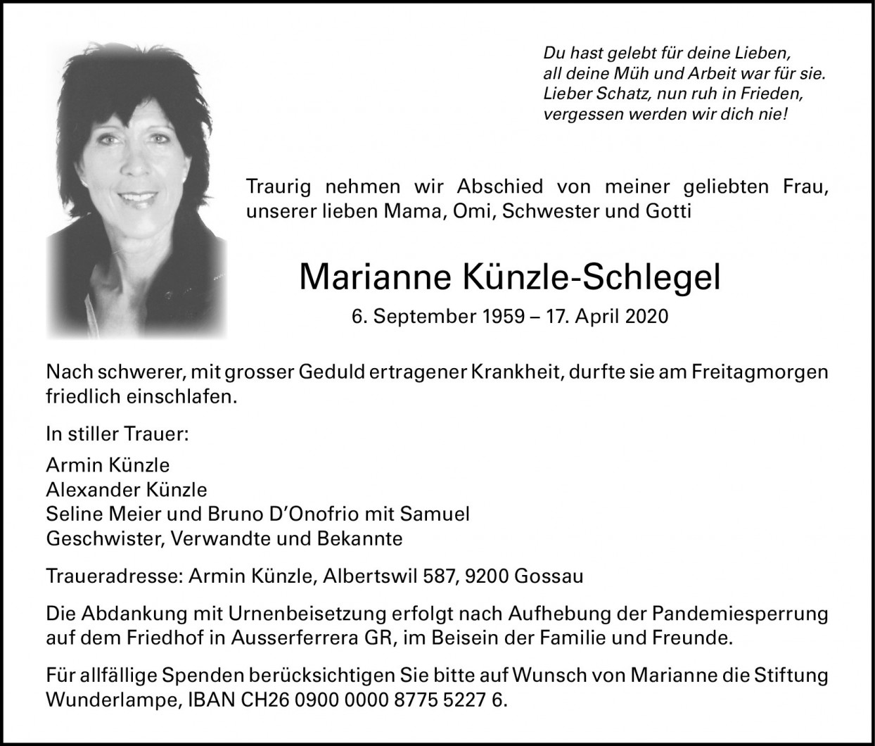 Marianne Künzle-Schlegel