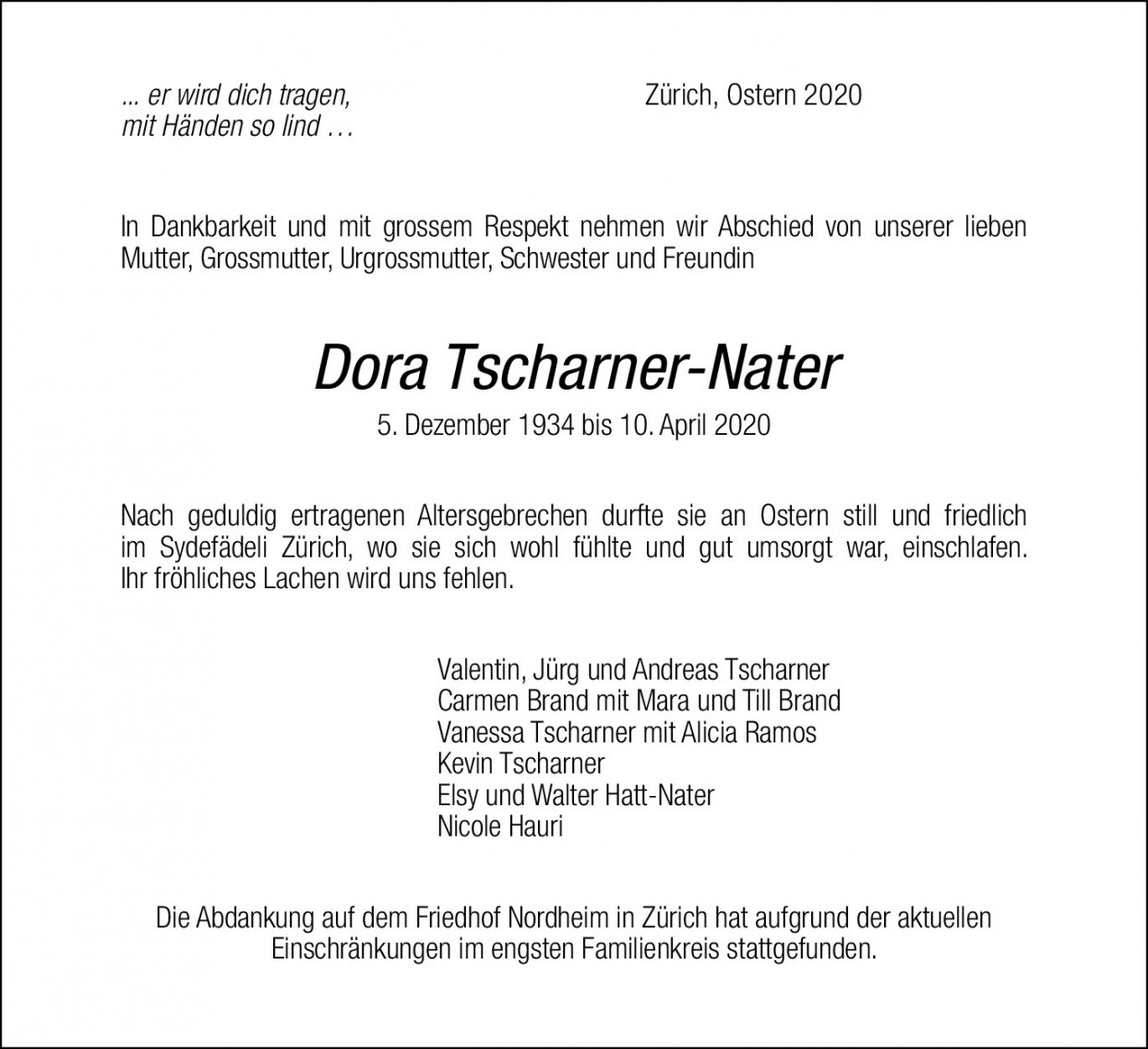 Dora Tscharner-Nater