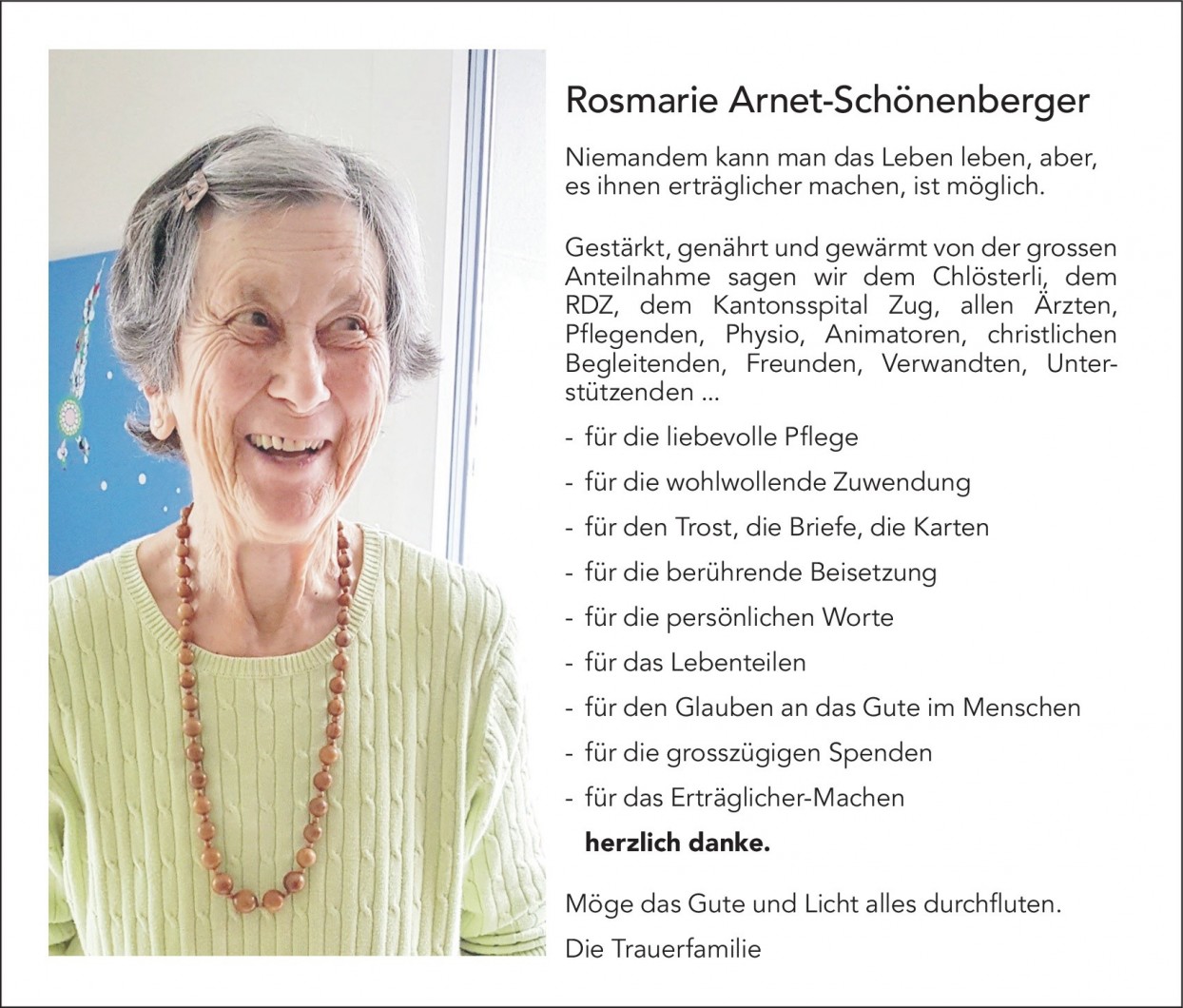 Rosmarie Arnet-Schönenberger