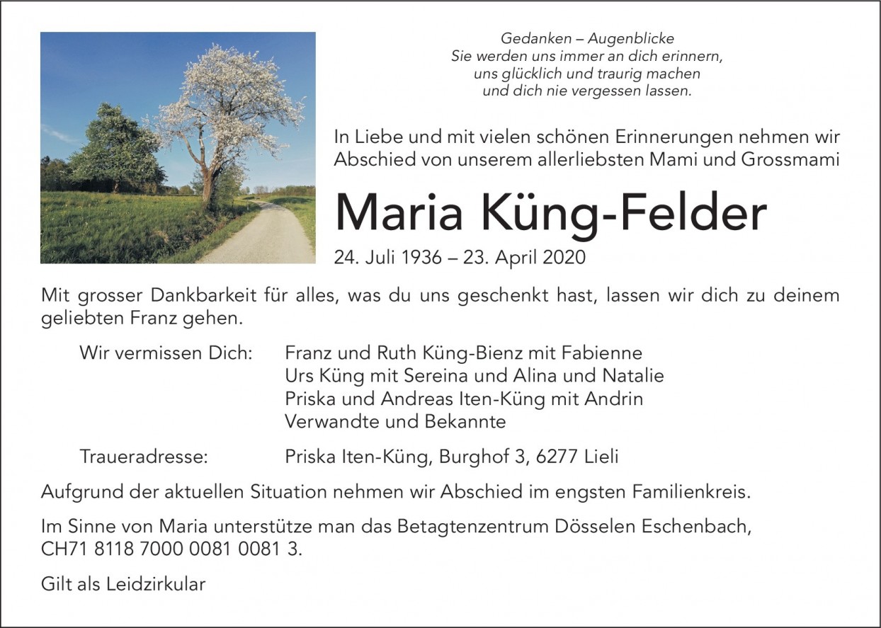 Maria Küng-Felder