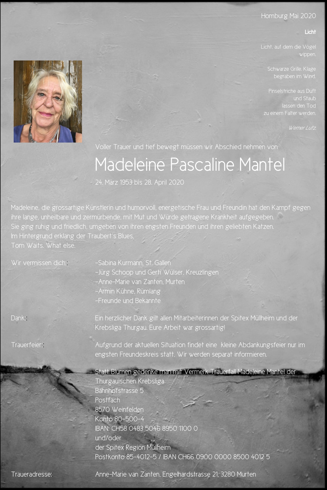 Madeleine Pascaline Mantel