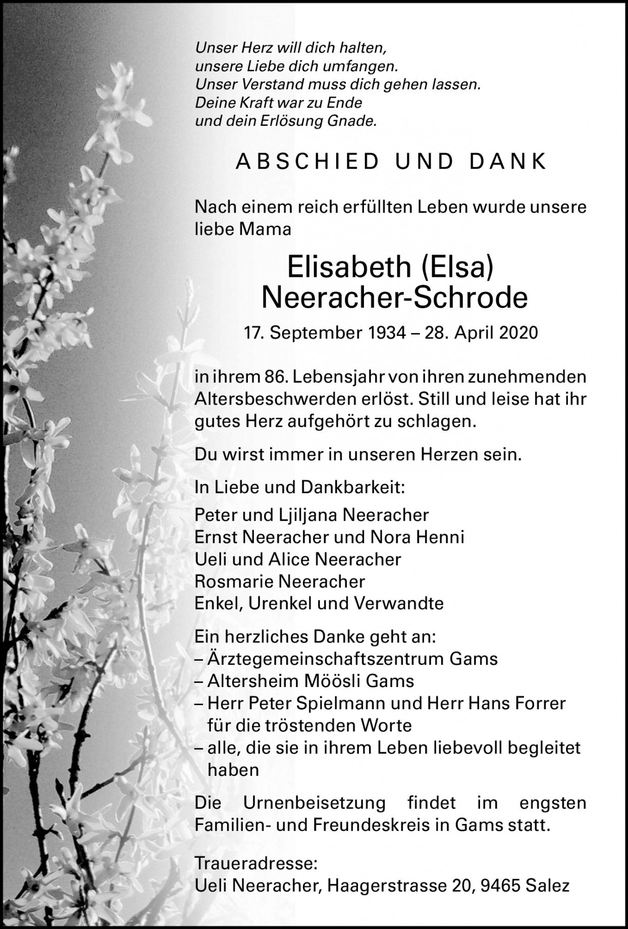 Elisabeth Neeracher-Schrode