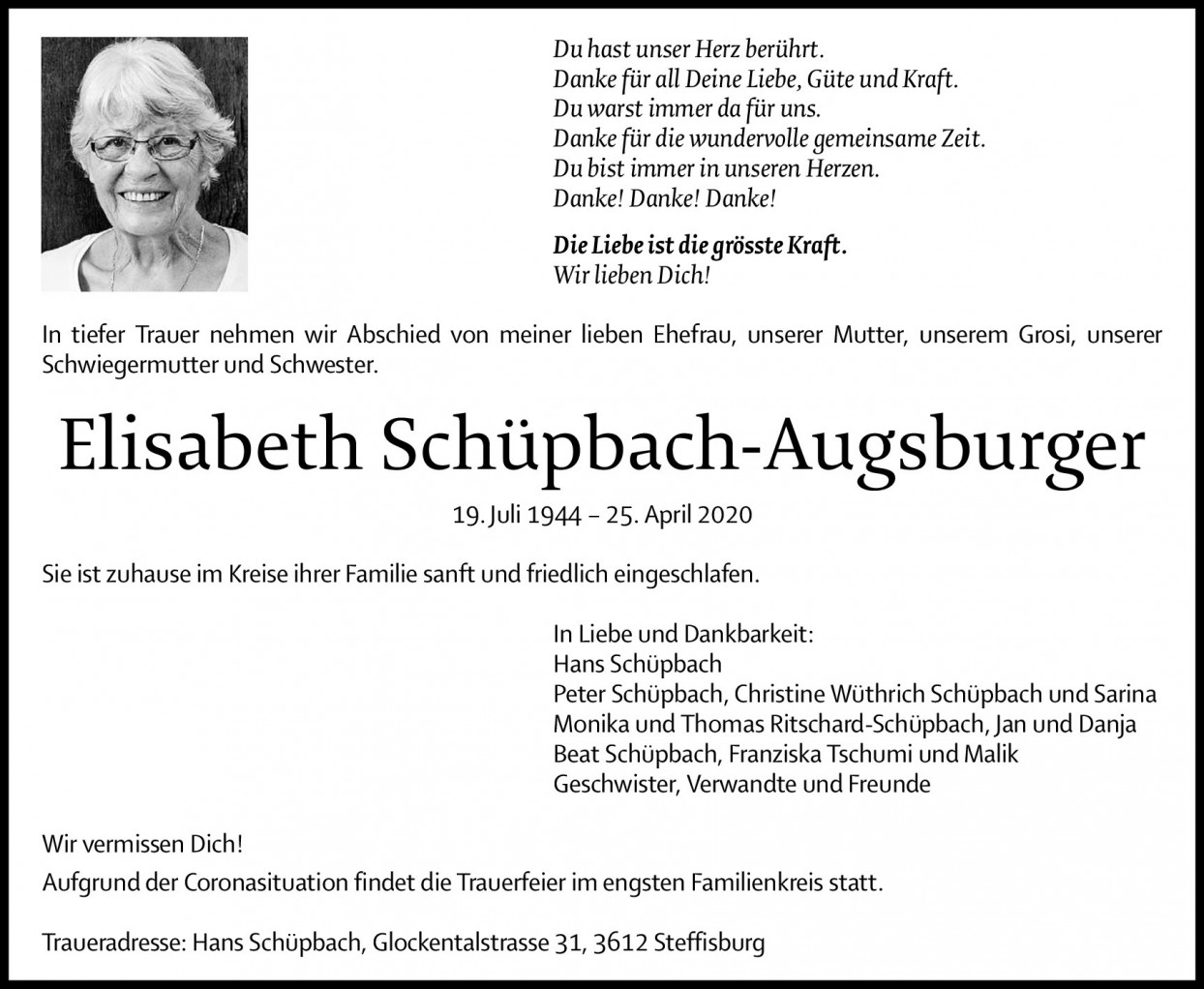 Elisabeth Schüpbach-Augsburger