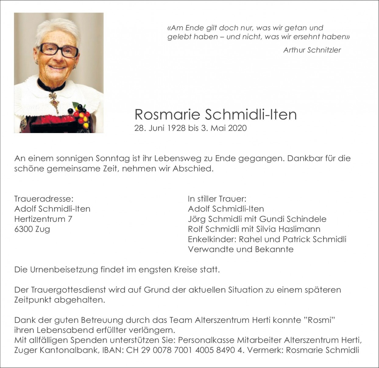 Rosmarie Schmidli-Iten