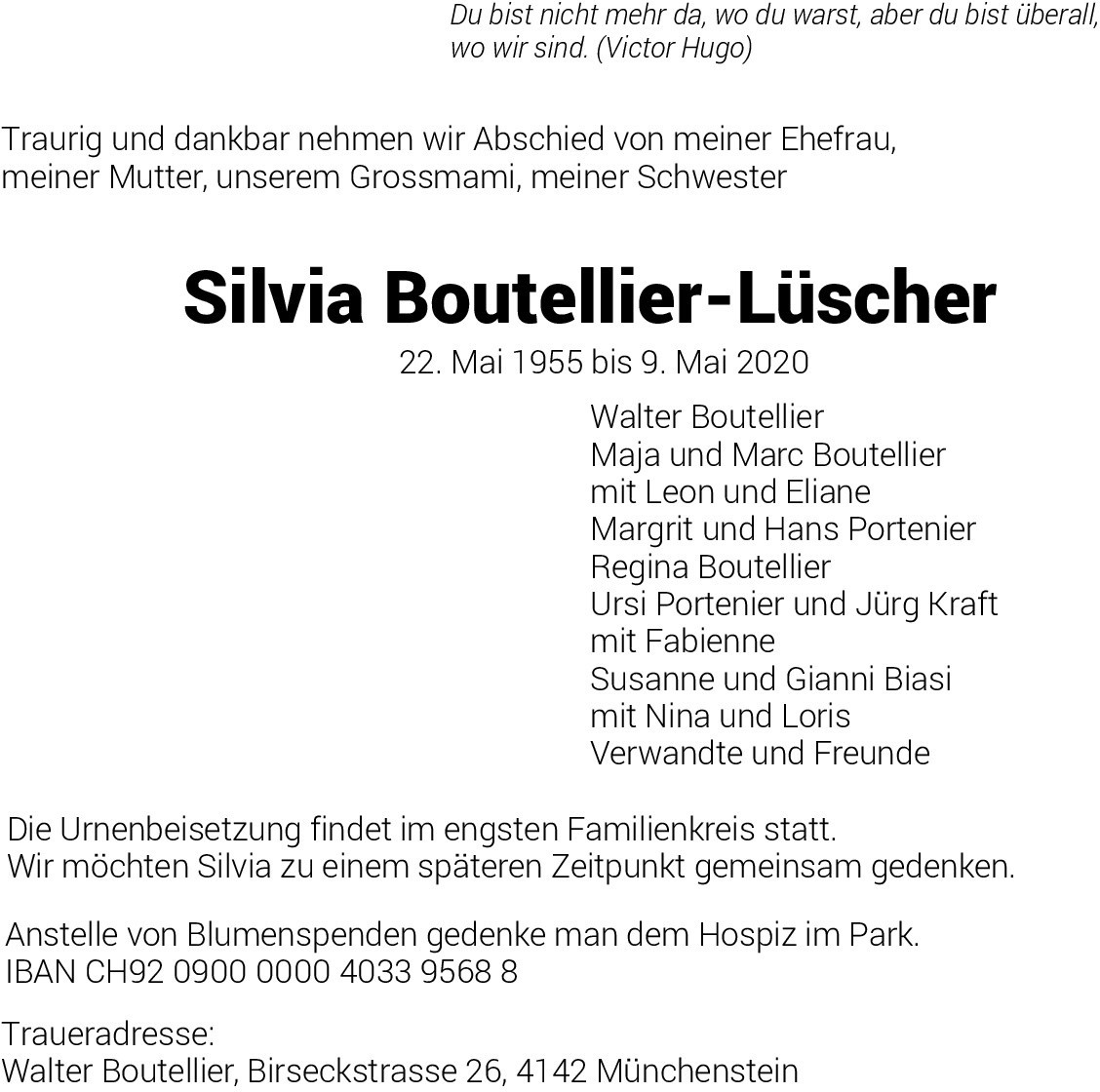 Silvia Boutellier-Lüscher