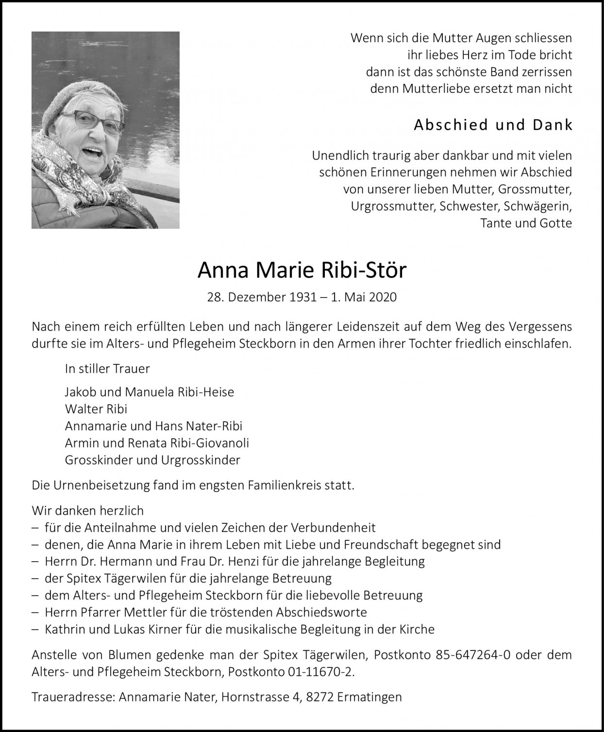 Anna Marie Ribi-Stör