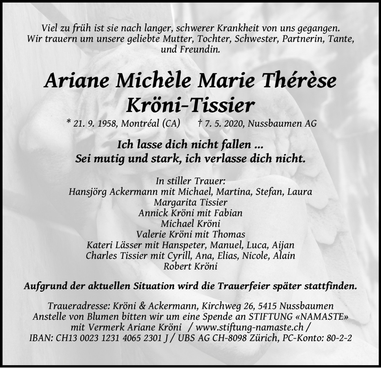 Ariane Michèle Marie Thérèse Kröni-Tissier