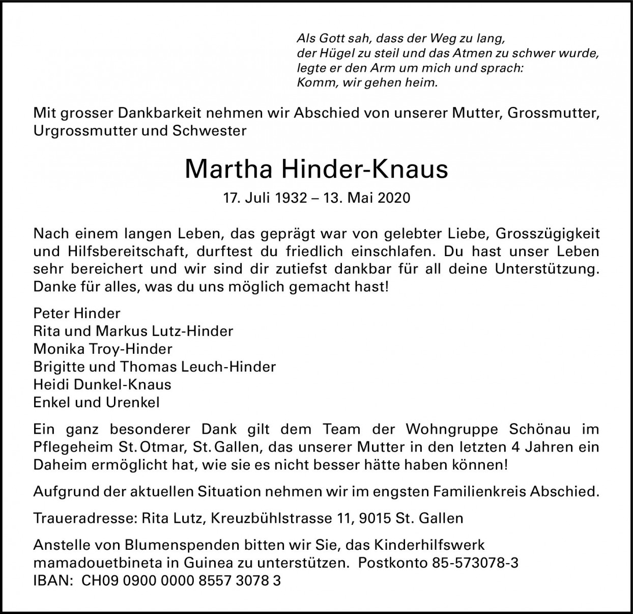 Martha Hinder-Knaus