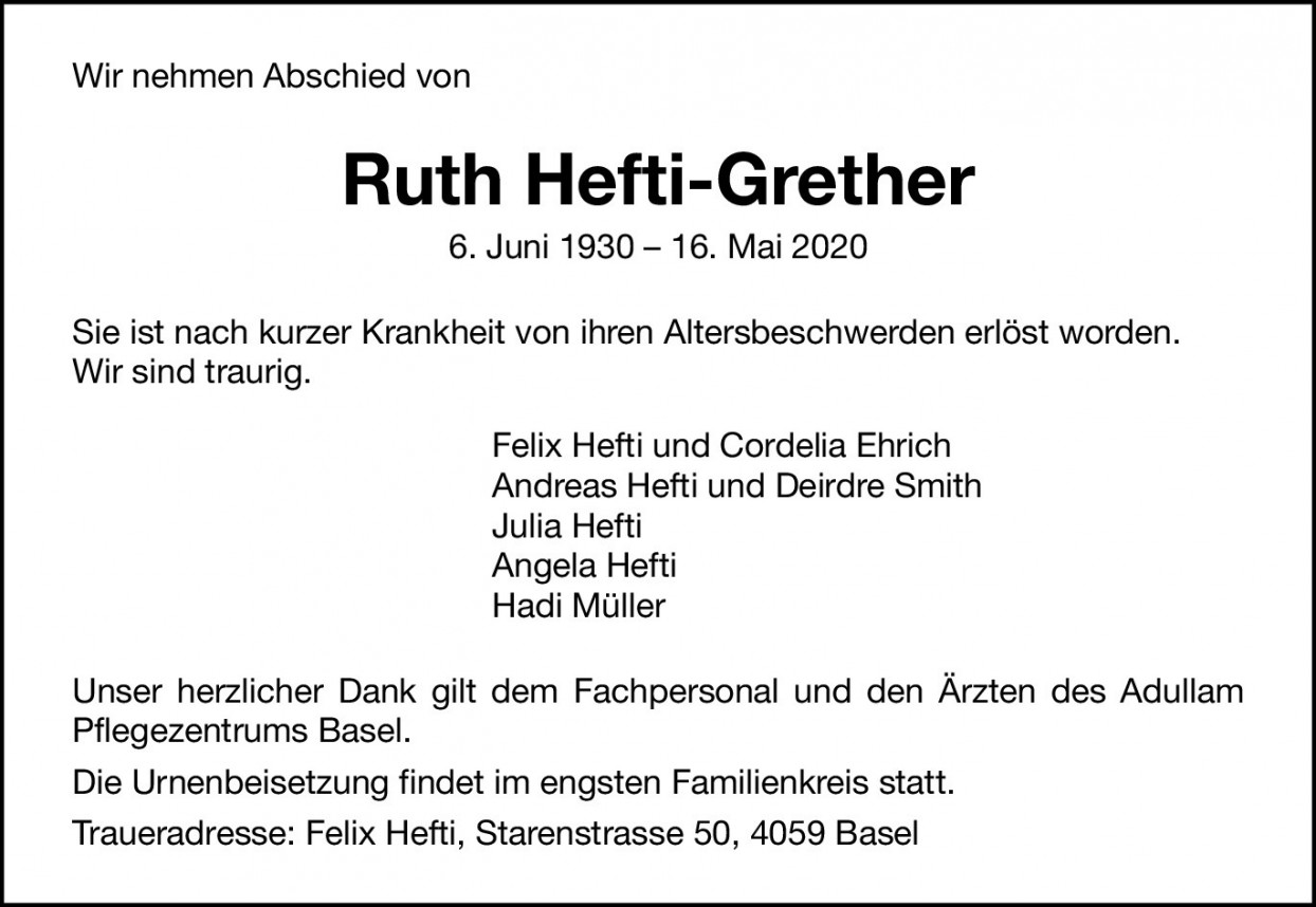 Ruth Hefti-Grether
