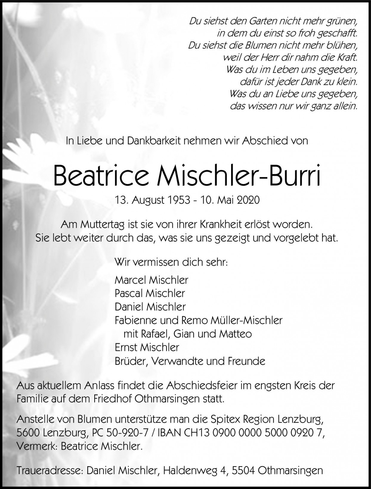 Beatrice Mischler-Burri