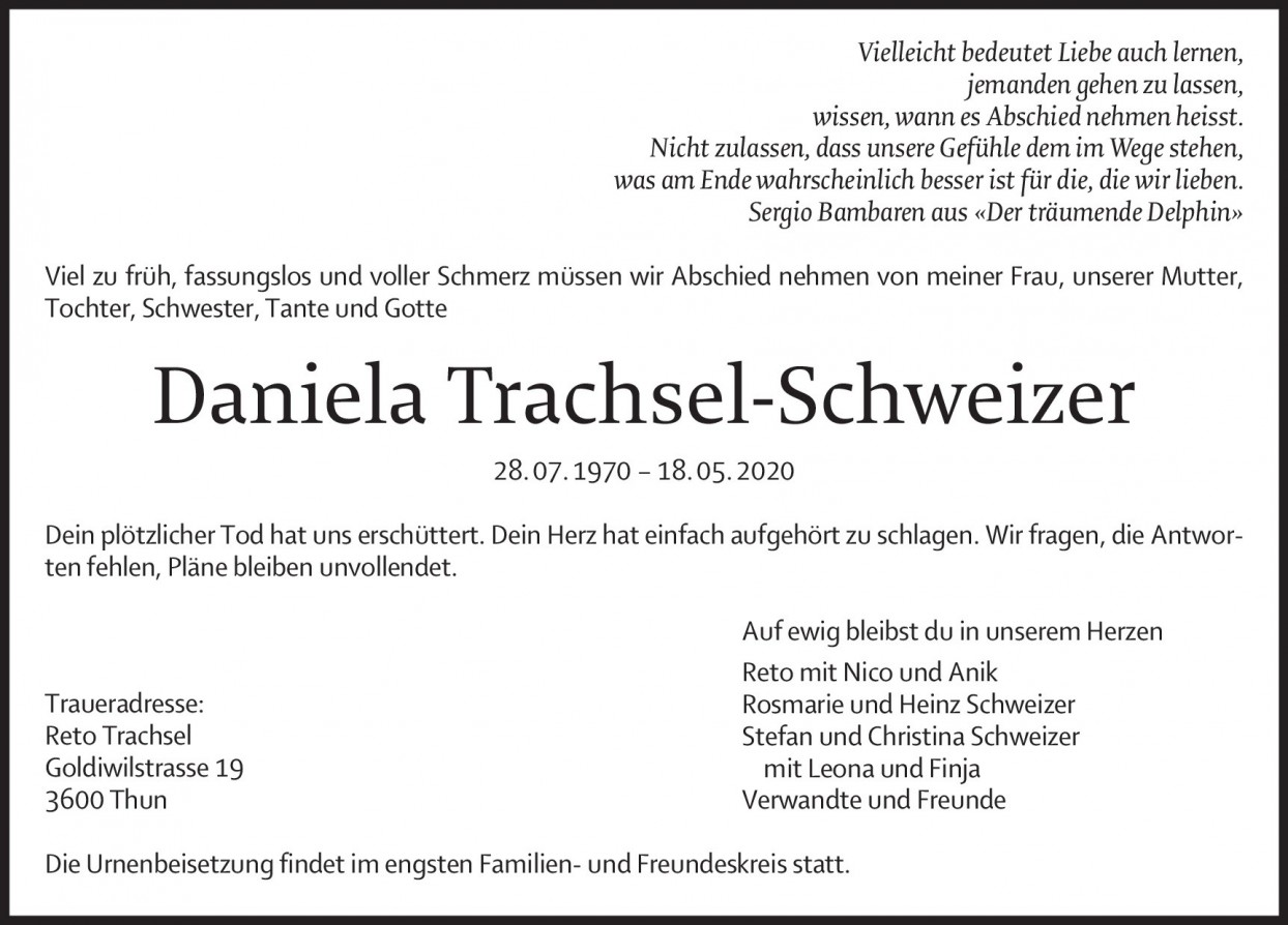 Daniela Trachsel-Schweizer
