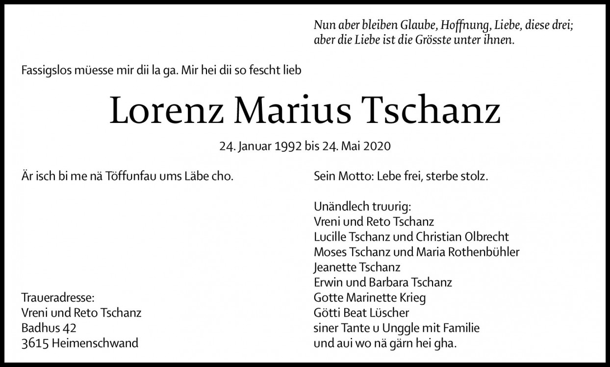Lorenz Marius Tschanz