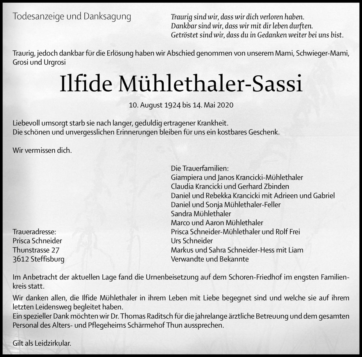 Ilfide Mühlethaler-Sassi
