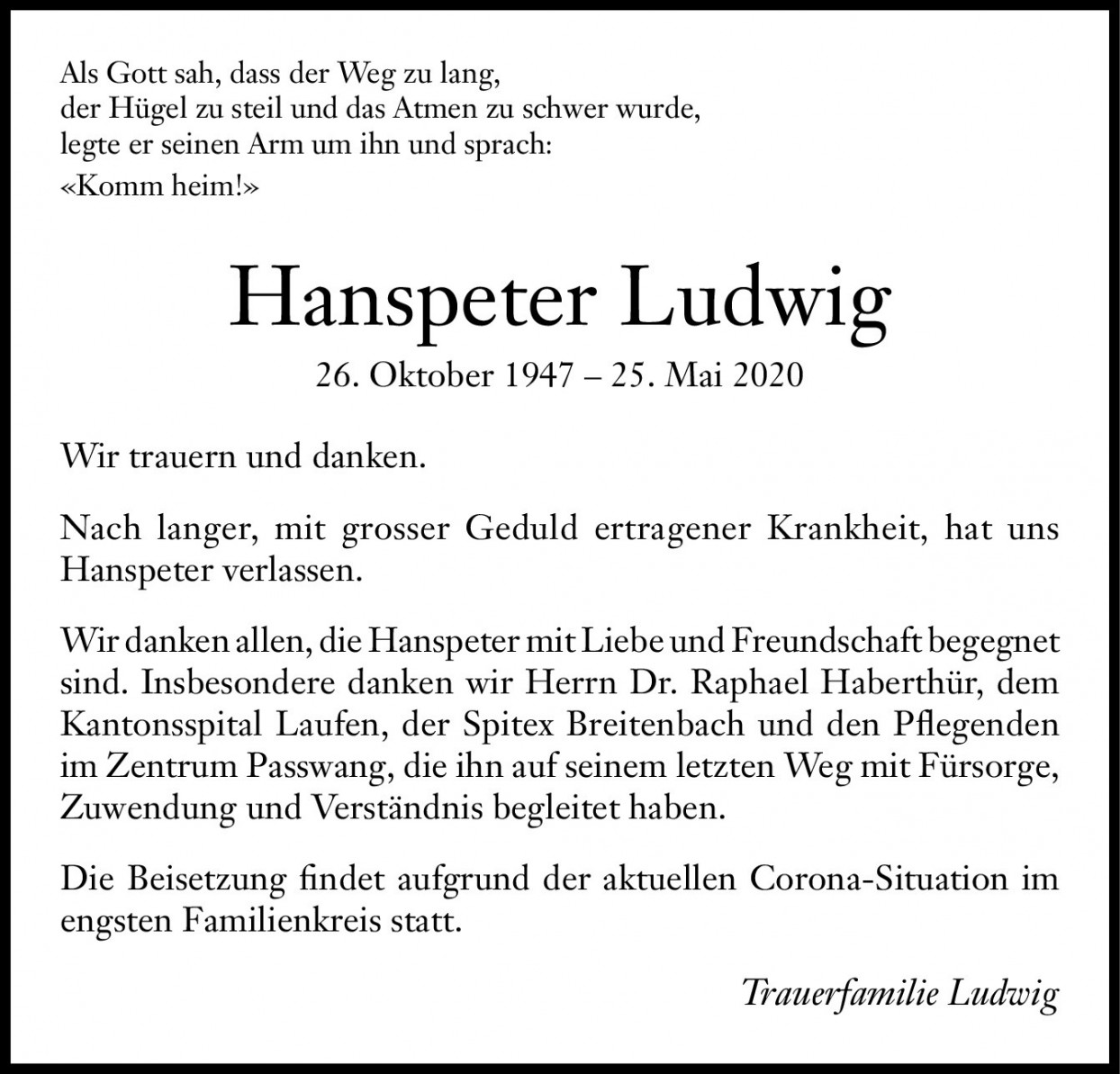 Hanspeter Ludwig
