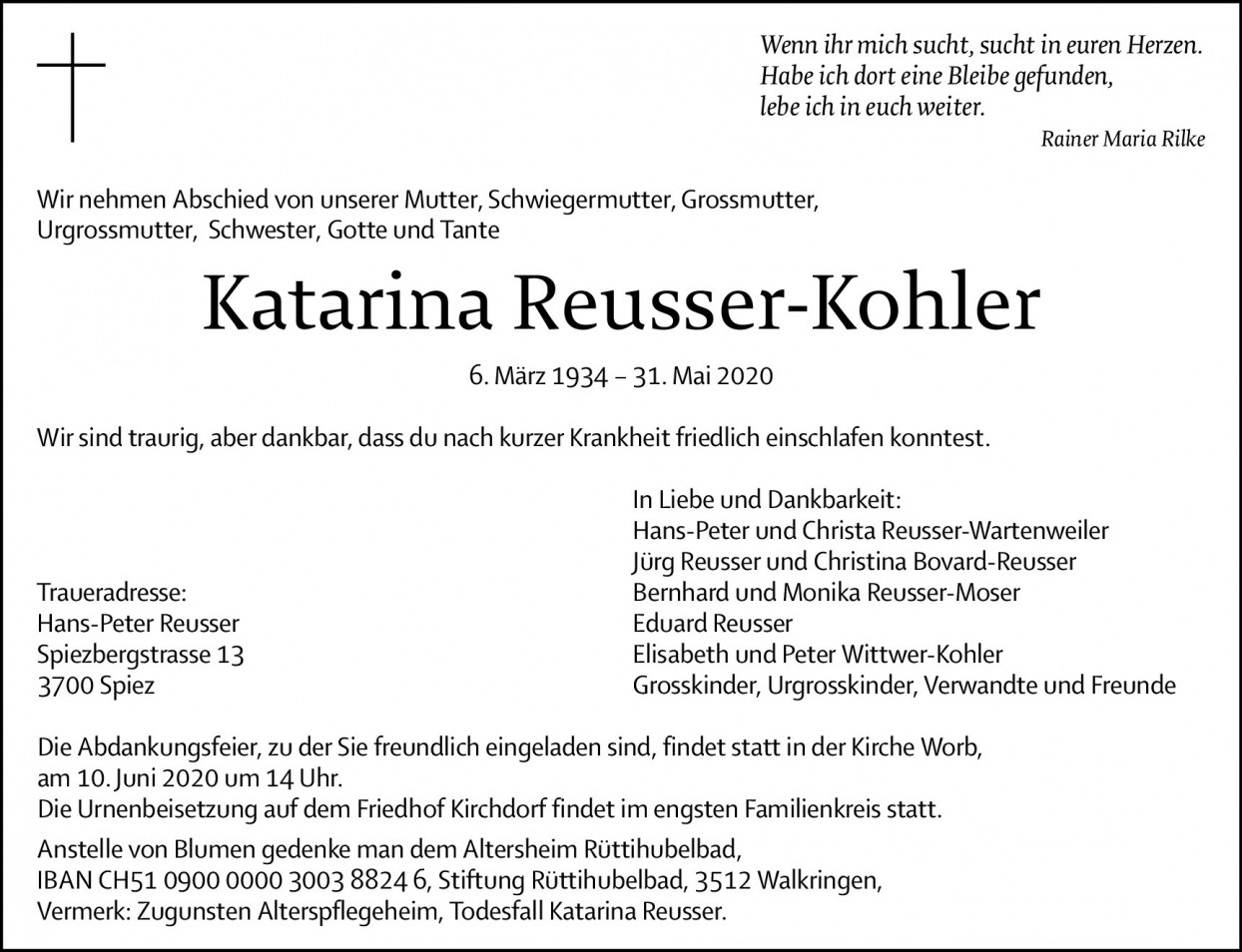Katarina Reusser-Kohler
