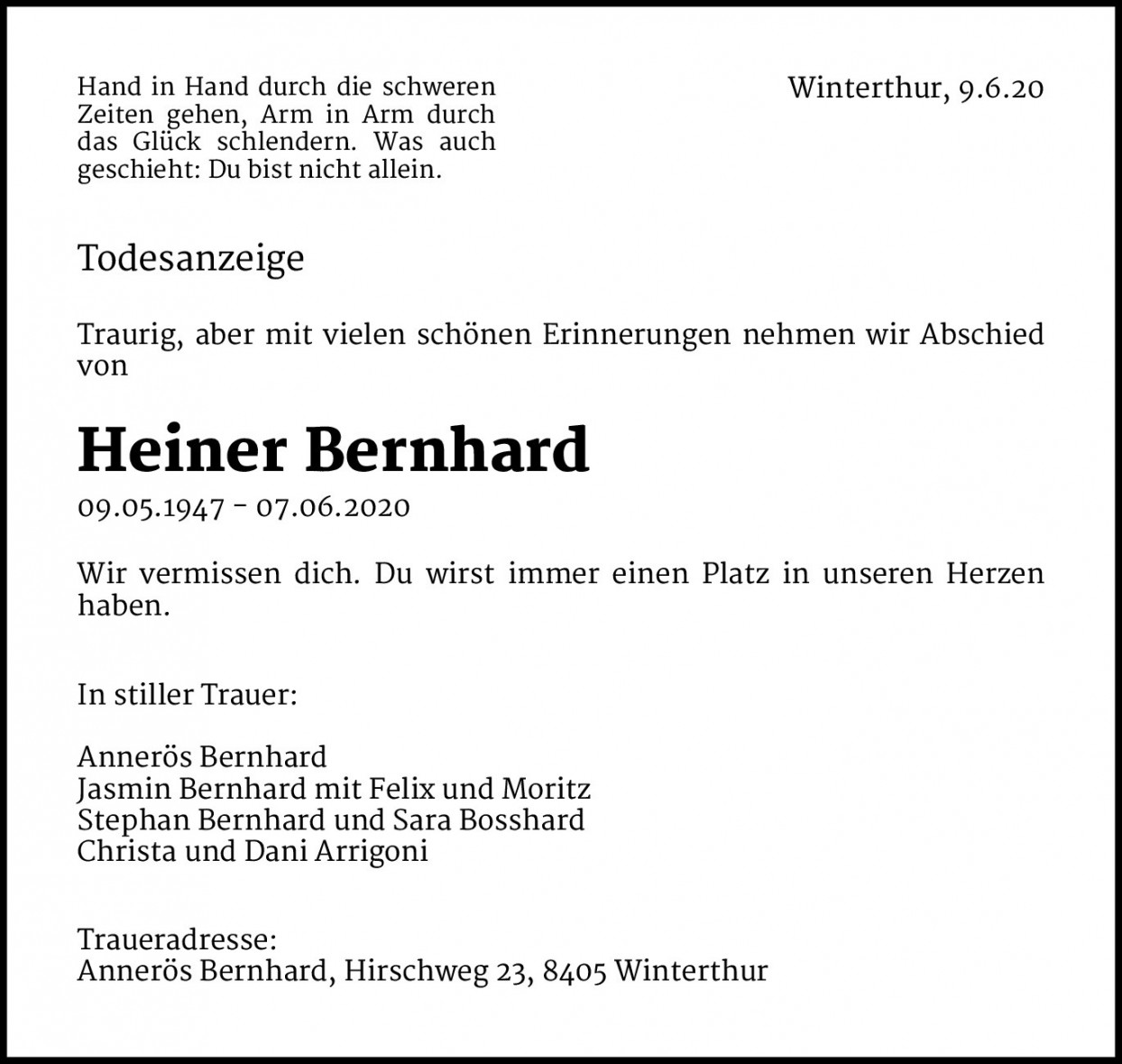 Heiner Bernhard