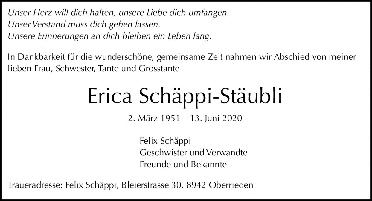 Erica Schäppi-Stäubli