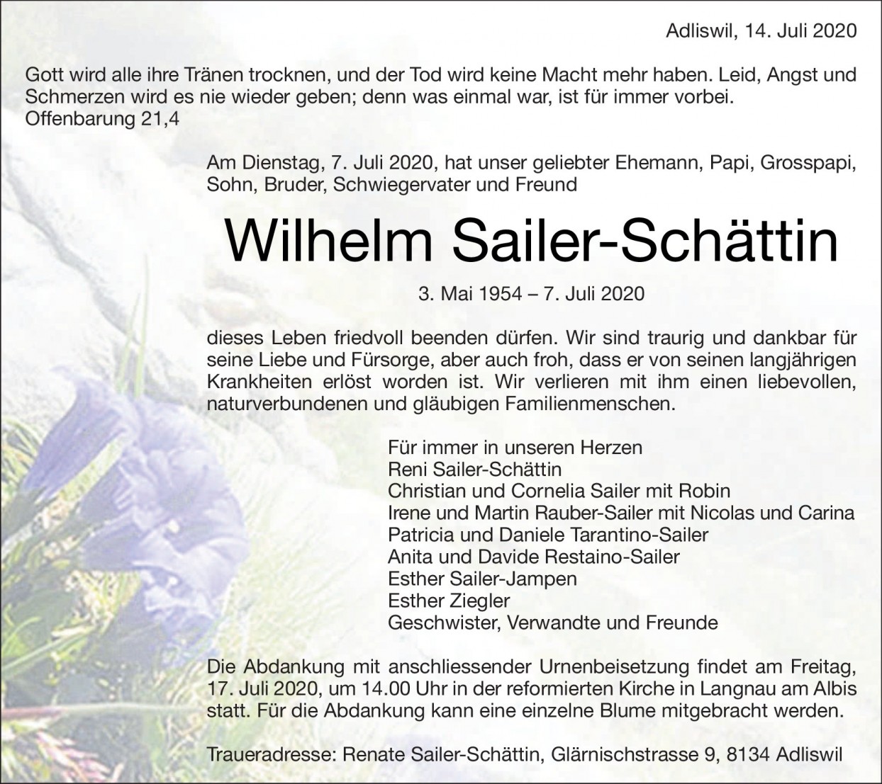 Wilhelm Sailer-Schättin