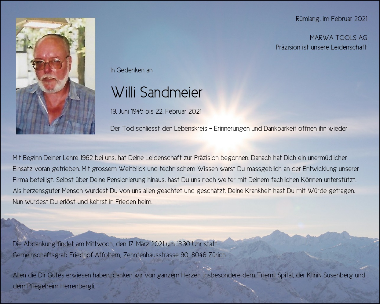 Willi Sandmeier