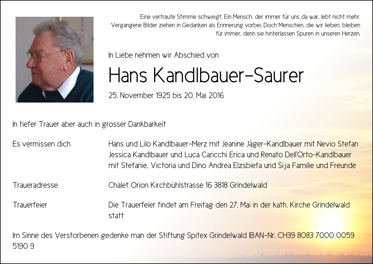 Hans Kandlbauer-Saurer